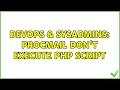 DevOps SysAdmins procmail don t execute php script 2 Solutions