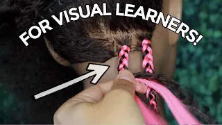 how to braid in weave for visual learners 
