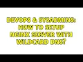 DevOps SysAdmins How to setup nginx server with wildcard DNS