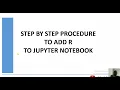 Step by Step Procedure to Add R to Jupyter Notebook