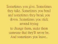 Lagu Sometimes You Leave - Carrie Underwood *Lyrics!*