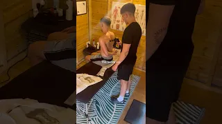 The feeling of sports massage