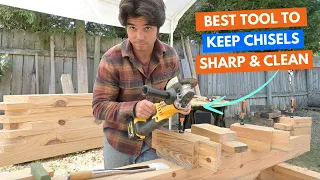 Secret To Sharp Rust Free Chisels Timber Framing A Pergola Vlog Day 3 