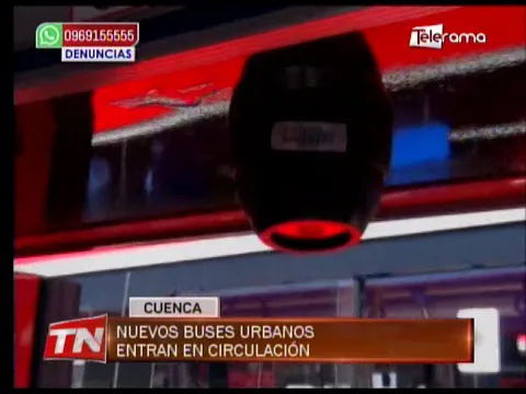 Nuevos buses urbanos entran a circulación