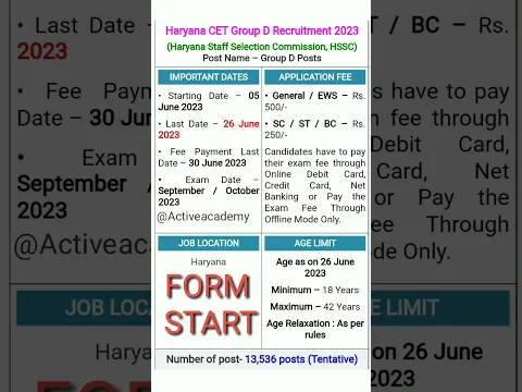 Download MP3 Haryana CET Group D Recruitment 2023 #cet #haryanacet