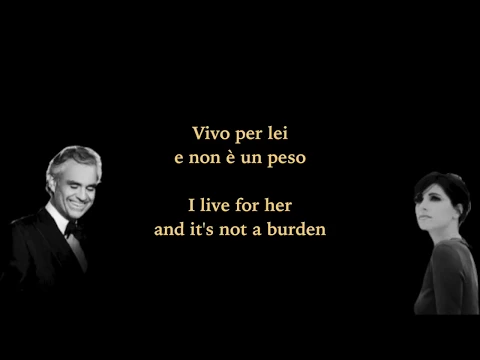 Download MP3 Andrea Bocelli, Vivo per lei ft. Giorgia (lyrics \u0026 translate)
