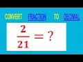 CONVERT FRACTION TO DECIMAL