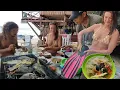 This beautiful Caucasian woman tastes fresh seafood for the first time | catch \u0026 cook