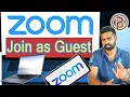Join a Zoom Meeting as Guest from any device Computers PCs Laptop Tablet Mobile How easy
