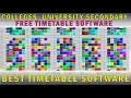 Best Free TimeTable Generating Software For Schools and Colleges ASC TUTORIAL