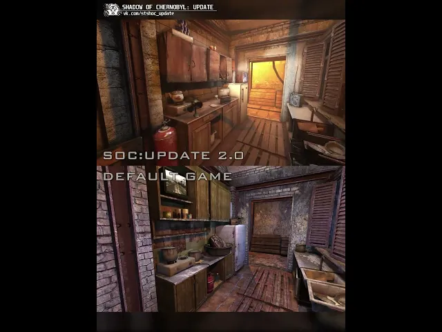 [ SoC: Update 2.0 | Interriors. Mod vs Vanilla ] #gunslinger #stalker #сталкер #remaster #socupdate