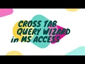 How to Make Pivot Table In MS Access Cross tab Query in MS Access