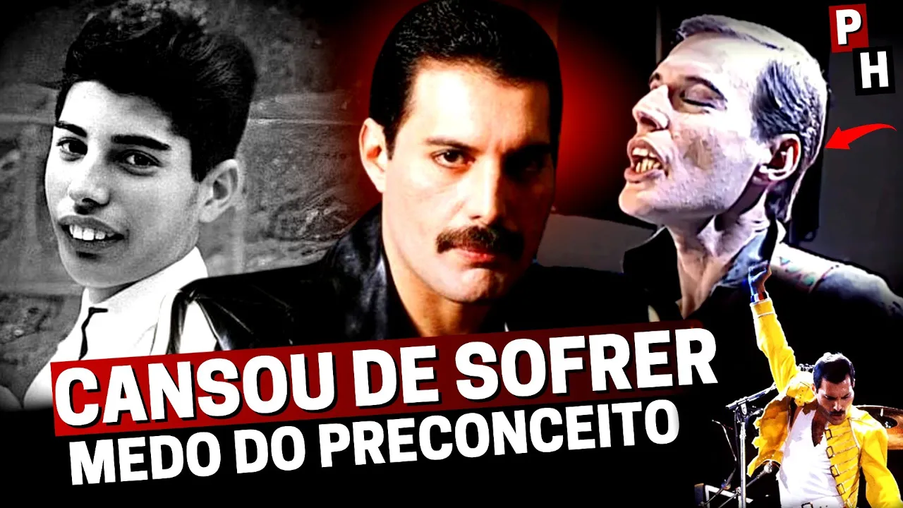 E ASSIM FOI A VIDA DE FREDDIE MERCURY | Uma Trajetória Intensa Com Um Final Muito Triste