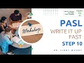PASL Write It Up Fast Step 10