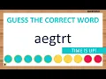 Scrambled Word Game Can You Unscramble These Words 6 Letters