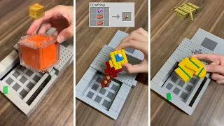 Crafting Minecraft items BUT Lego!