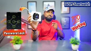 how to set password lock in dz09 smartwatch 100 working 