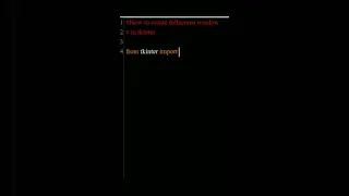 How to create full screen window in tkinter python