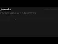 Format date in DD MM YYYY
