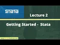 Lecture 2 Stata - Getting Started Do Editor
