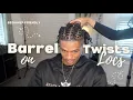 how to Barrel Twists on Locs Nylajai ne