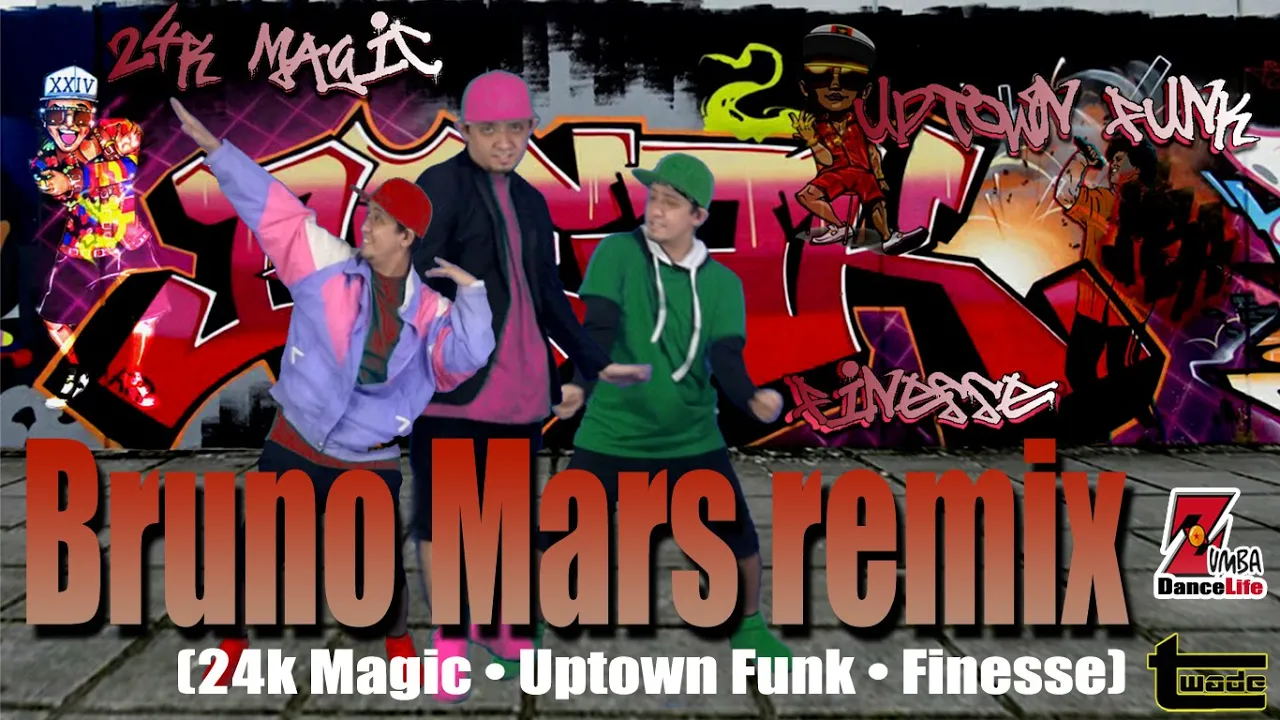 Bruno Mars remix (24K Magic, Uptown Funk, Finesse) | Zumba |Easy Simple Dance workout | Coach tOLits