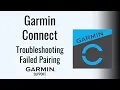 Garmin Connect Pairing Failed Troubleshooting Garmin Support