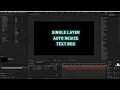 After Effects Tutorial - Create a Auto resizing Text Box in 30 seconds