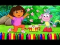 Nickelodoen DORA the Explorer Coloring Pages kids s Children Learning Colors Fun Art