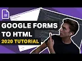 HOW TO Add Google Forms to a website CUSTOMISE HTML CSS