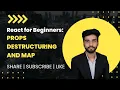React For Beginners Props destructuring and Map