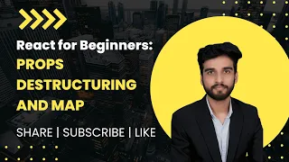 React For Beginners Props destructuring and Map