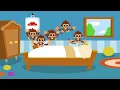 5 little Monkeys jumping on the bed nursery rhyme  -- Morphle's Nursery Rhymes