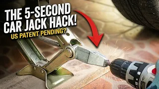 5-Second Car Jack Hack! (Drill Powered Scissor Jack)
