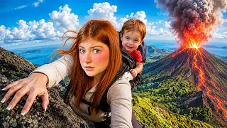 I Hiked a *REAL* VOLCANO with My Toddler...
