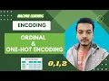 Ordinal Encoder One-Hot Encoder Encoding Categorical Variable in Machine Learning