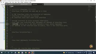 27 PHP OOP - Introduction to PHP Interfaces
