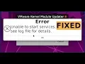Unable to start services VMware error FIX VMware kernel module updater Kali Linux error FIX Latest