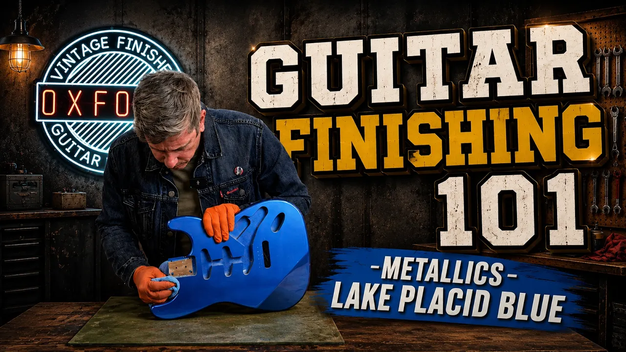 Spraying a Guitar with a Metallic Nitrocellulose Lacquer Finish