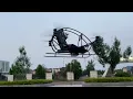Our best pilots are testing the third generation of manned drone in a city square It s so smooth