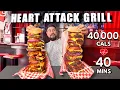 Heart Attack Grill 40 000 Calories in 40 Minutes - 2 Octuple Bypass Burgers Attempted Las Vegas