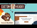 WordPress Tutorial How to Edit Header using Beaver Builder
