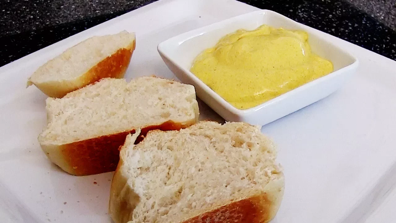 Custard Bread Roll - Soft & Creamy. 