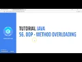 Tutorial Java 56 OOP Method Overloading