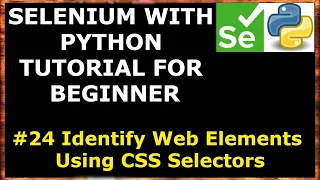 CSS Selector Locator in Selenium Selenium with Python tutorial for Beginners