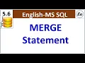 SQL Merge Statement