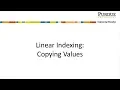 Linear Indexing Copying Values