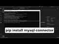 Solve ModuleNotFoundError No Module Named MySQL Error - How to connect Database in Python