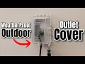 How To Install Weatherproof Outdoor Outlet Cover Easy Simple