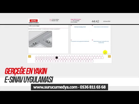Ehliyet E-Sınav Uygulaması